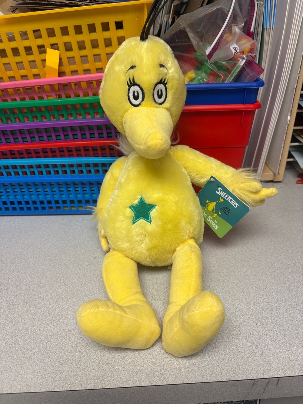 Seuss Yellow Plush 'The Sneetches' Star-Bellied Stuffed Toy
